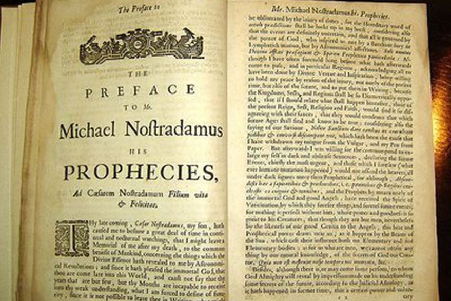 Nostradamus escribio Les Propheties en espanol Las Profecias publicado en 1555